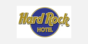 A logo of hard rock hotel