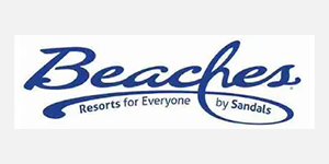 A logo of beaches resorts for everyone by sandy