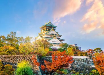 A castle like building with trees in the background.